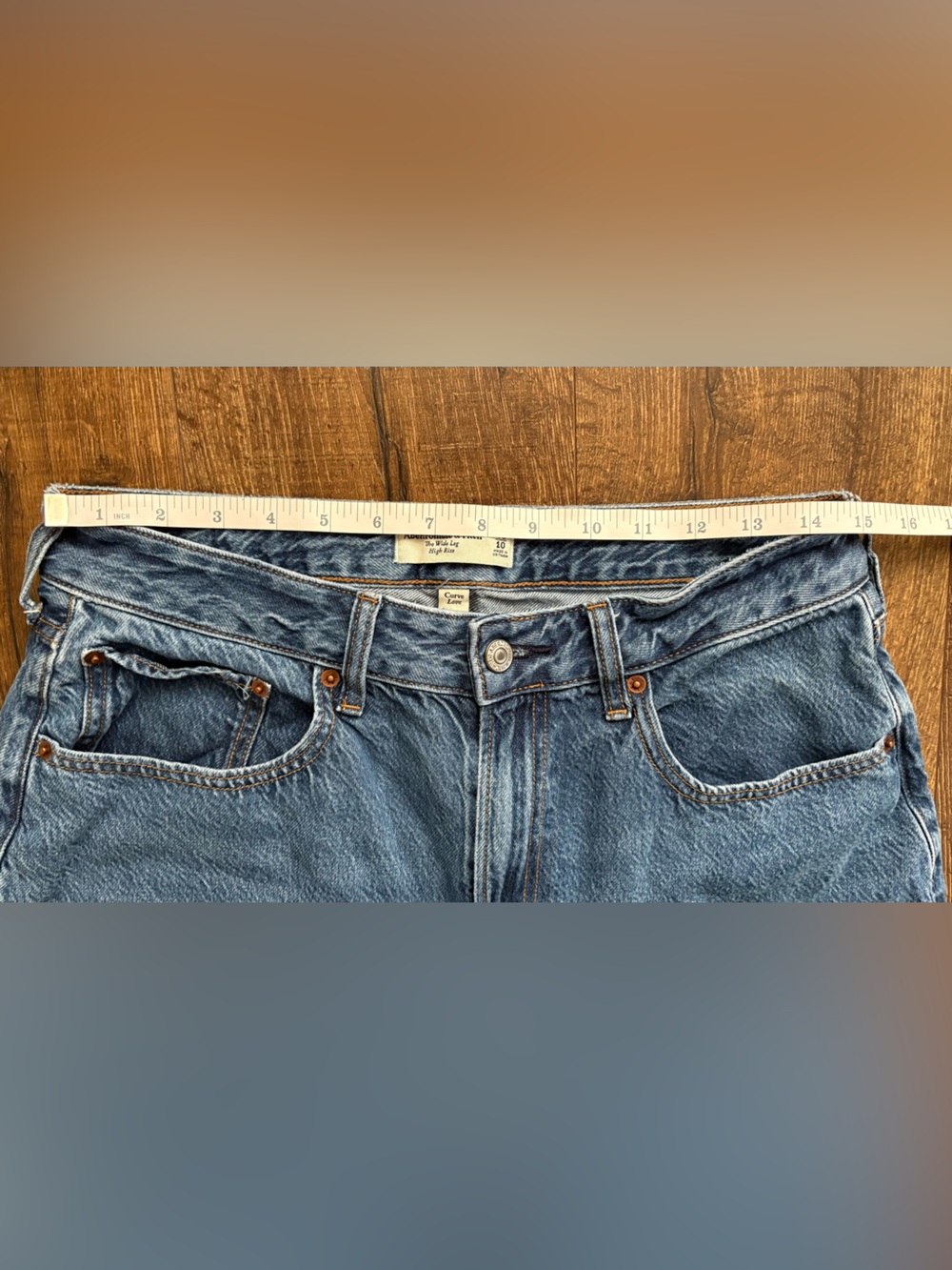 Abercrombie & Fitch Wide Leg High Rise *Curve Love* 30/10 - Picture 3 of 13
